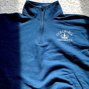 COLUMBIA UNIVERSITY QUARTER ZIP SWEATSHIRT